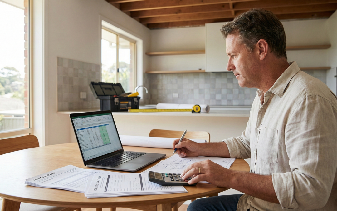 Homeowner comparing cash, refinance, and personal loan options for paying for renovations in Australia