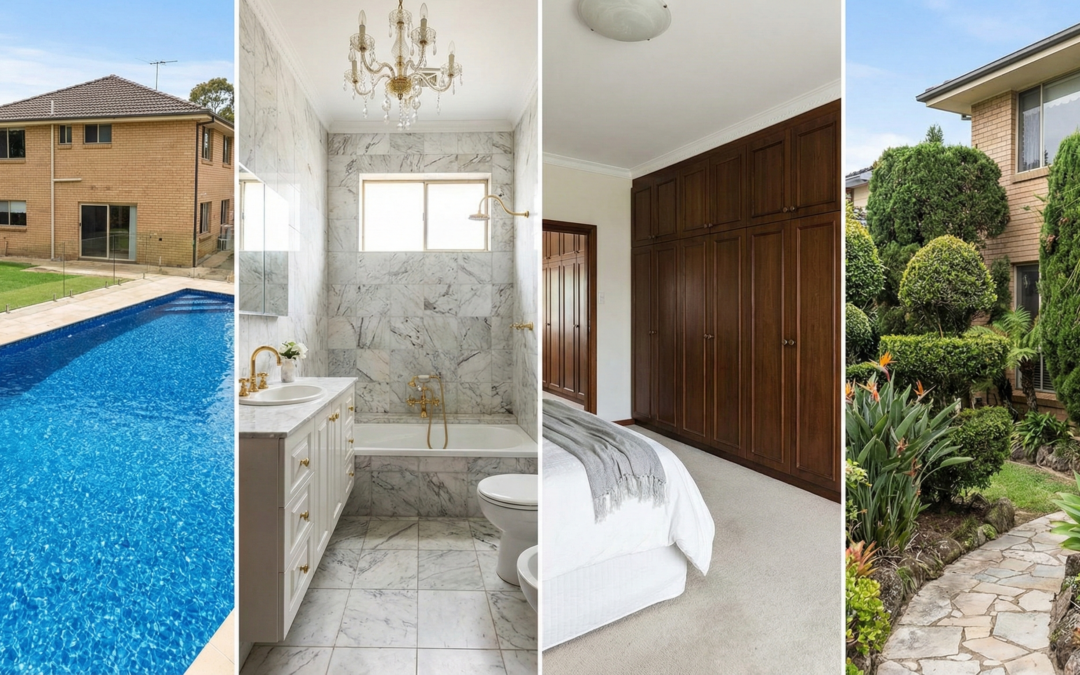 Low return on investment home upgrades in Australia, including oversized swimming pools, luxury bathroom finishes, excessive built-in storage, and overcapitalised renovations.
