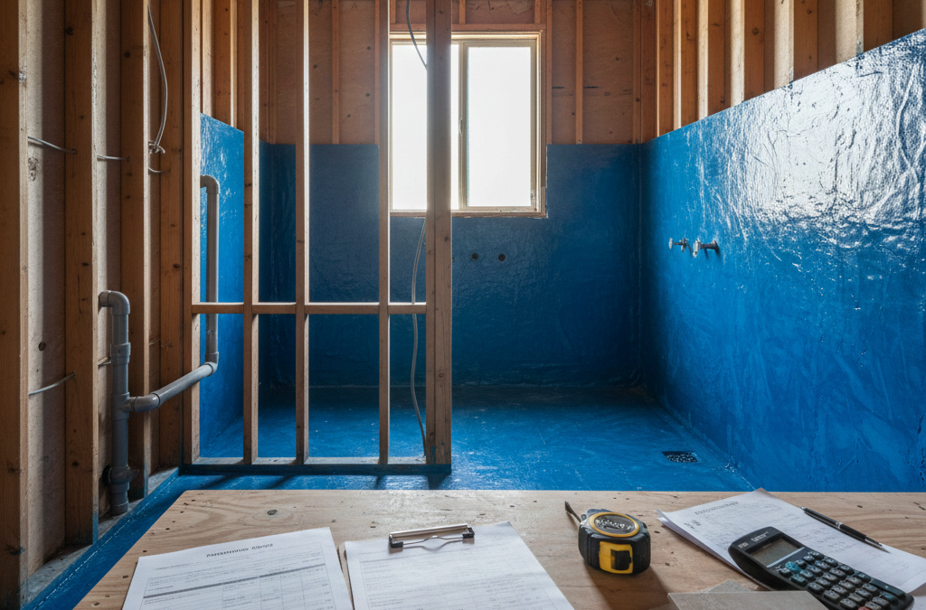 Bathroom renovation in progress showing construction work and renovation budget planning in Australia