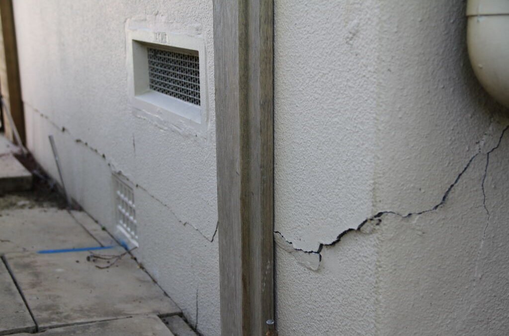 Structural damage and foundation cracks found during a Sydney home inspection