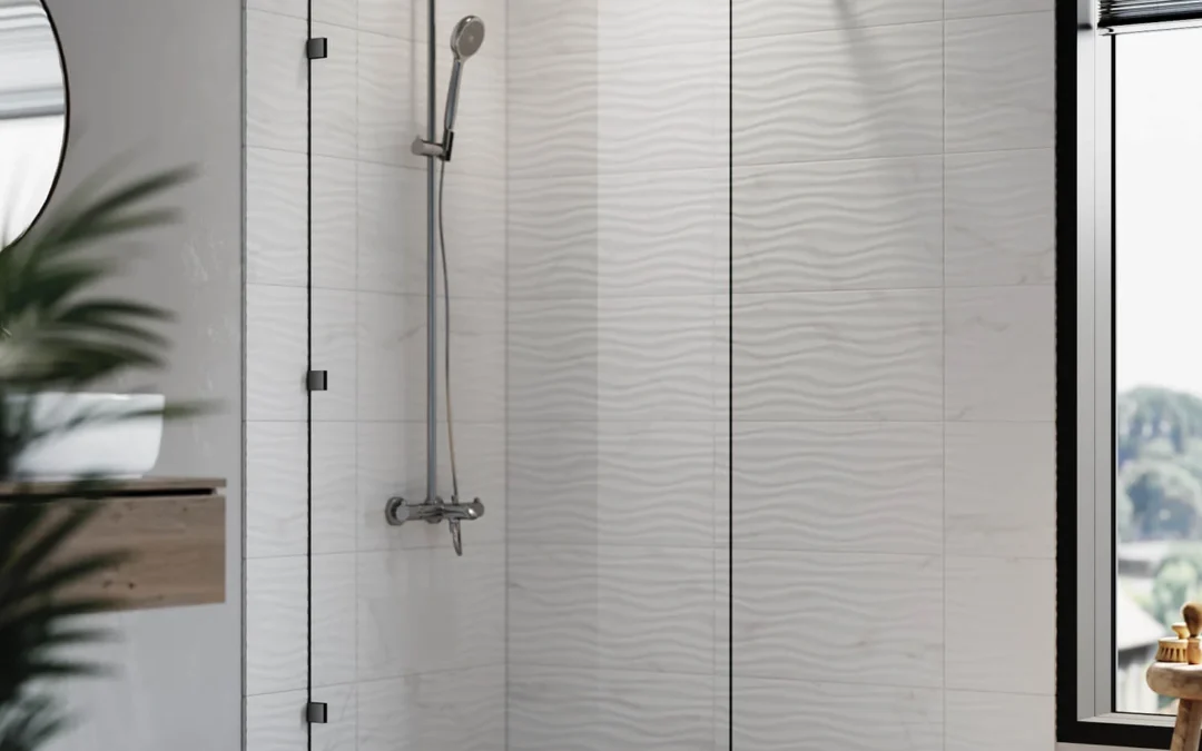 Modern walk-in shower with frameless glass in a Sydney bathroom renovation designed to increase home value