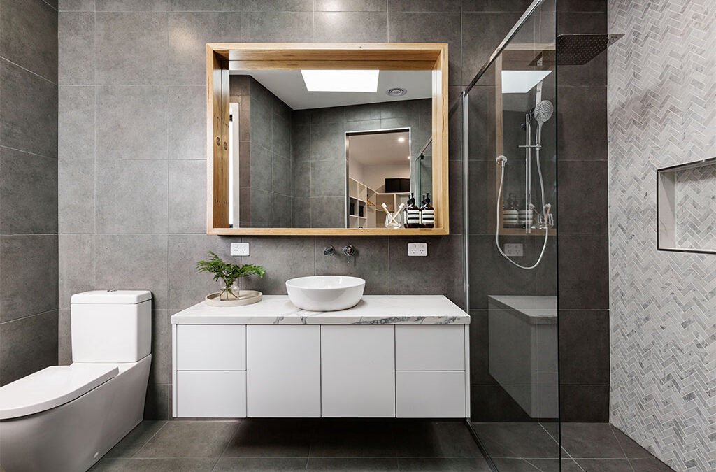 Average bathroom renovation cost in Australia showing a realistic mid-range bathroom renovation