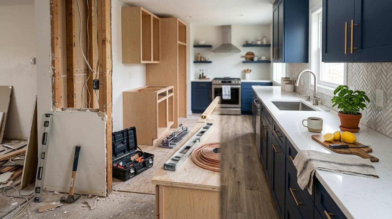 Kitchen Pre Renvovation Kitchen Renovation Timeline: Week-by-Week Breakdown