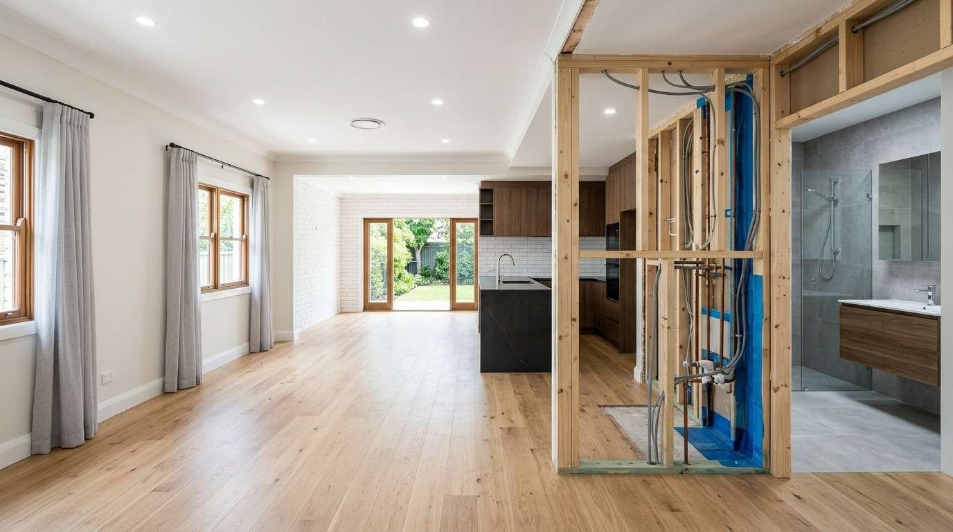 Sydney investment property renovation showing cosmetic upgrades, structural improvements, full refurbishment, and modern kitchen and bathroom renovations that deliver the strongest rental return.