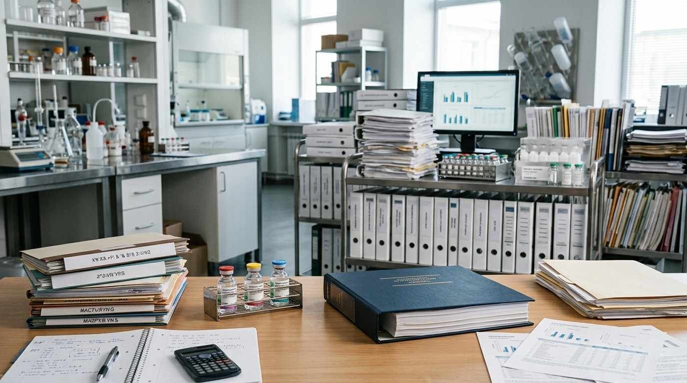 Sydney asbestos compliance workspace with inspection reports, licensed contractor documents, safety equipment, and testing materials prepared before residential renovation.