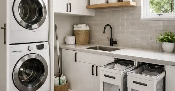 Modern Laundry Storage Solutions with Built-In Cabinets and Shelving_25_11zon