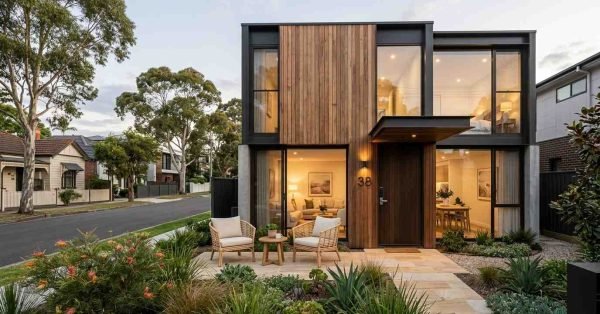 Modern Sydney home prepared for short-term rental with a private entrance, landscaped exterior, and welcoming contemporary design.